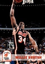 1993-94 Hoops Base Set Willie Burton #360 card