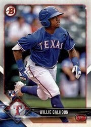 2018 Bowman Base Set Willie Calhoun #31 card