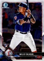 2018 Bowman Chrome Base Set Willie Calhoun #51 card