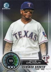2018 Bowman Scouts Top 100 Willie Calhoun #BTP-99 card