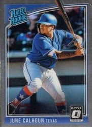 2018 Donruss Optic Base Set Willie Calhoun #40b card