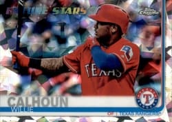 2019 Topps Chrome Sapphire Edition Base Set Willie Calhoun #113 card