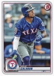 2020 Bowman Base Set Willie Calhoun #14 card