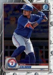 2020 Bowman Chrome Base Set Willie Calhoun #19 card