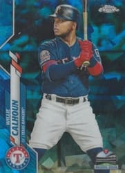 2020 Topps Chrome Sapphire Edition Base Set Willie Calhoun #582 card