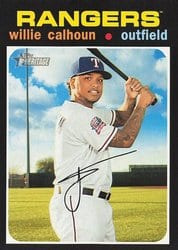 2020 Topps Heritage Base Set Willie Calhoun #134 card