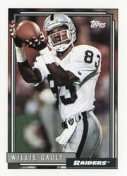 1992 Topps Base Set Willie Gault #566 card