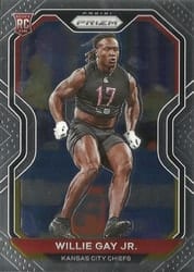 2020 Panini Prizm Base Set Willie Gay Jr. #329 card