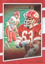 2020 Donruss All-Time Gridiron Kings Willie Lanier #ATGK-WL card