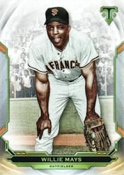 2019 Topps Triple Threads Base Set Willie Mays #95 card