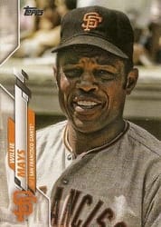 2020 Topps Base Set Willie Mays #334b card