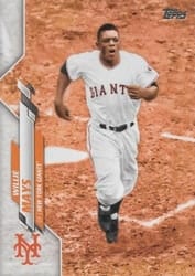 2020 Topps Base Set Willie Mays #472b card