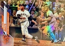 2020 Topps Chrome Base Set Willie Mays #157b card