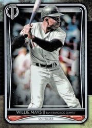 2020 Topps Tribute Base Set Willie Mays #19 card