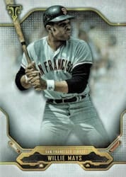 2020 Topps Triple Threads Base Set Willie Mays #80 card