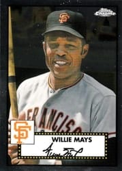 2021 Topps Chrome Platinum Anniversary Base Set Willie Mays #618 card
