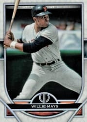 2021 Topps Tribute Base Set Willie Mays #37 card