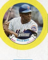 2022 Topps Heritage 1973 Candy Lids Willie Mays #23 card
