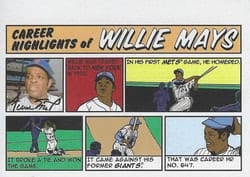 2022 Topps Heritage 1973 Topps Comics Willie Mays #73TC-23 card