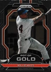 2023 Panini Prizm Pot of Gold Willie Mays #PG13 card