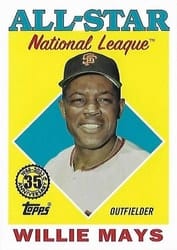 2023 Topps 1988 Topps All-Stars Willie Mays #88AS-38 card