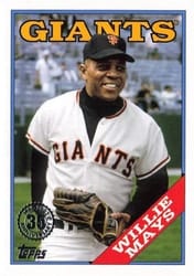 2023 Topps 1988 Topps Baseball (Series 1) Willie Mays #T88-12 card