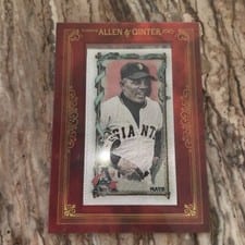 2023 Topps Allen & Ginter Framed Mini Cloth Willie Mays #1 card