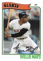 2023 Topps Brooklyn Collection Base Set Willie Mays #15 card