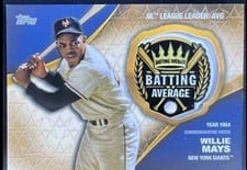 2023 Topps Crowning Achievements Commemorative Patches Willie Mays #CA-WM card