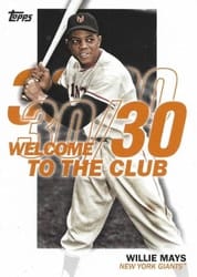 2023 Topps Welcome to the Club Willie Mays #WC-8 card