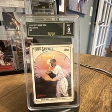 2023 Topps x Bob Ross: The Joy of Baseball Base Set Willie Mays #64 card