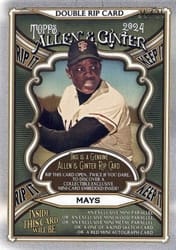 2024 Topps Allen & Ginter Double Rip Cards Willie Mays / Mike Trout (San Francisco Giants / Los Angeles Angels) #DRIP-MT card
