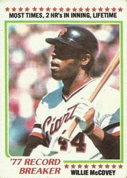 1978 Topps Base Set Willie McCovey #3 card