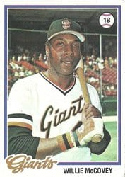 1978 Topps Base Set Willie McCovey #34 card