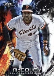 2018 Topps Fire Base Set Willie McCovey #38 card