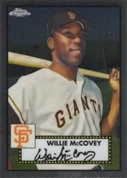2021 Topps Chrome Platinum Anniversary Base Set Willie McCovey #656 card