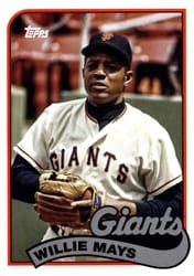 2023 Topps Archives 1989 Doubleheaders Willie McCovey / Willie Mays #89DH-10 card