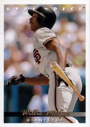 1993 Upper Deck Base Set Willie McGee #281 card