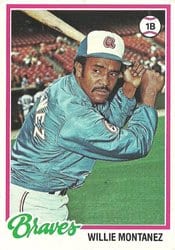 1978 Topps Base Set Willie Montanez #38 card