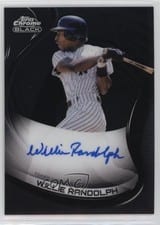 2022 Topps Chrome Black Autographs Willie Randolph #CBA-WR card