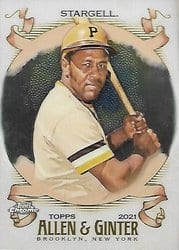 2021 Topps Allen & Ginter Chrome Base Set Willie Stargell #62 card