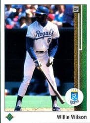 1989 Upper Deck Base Set Willie Wilson #244 card