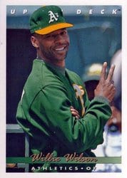1993 Upper Deck Base Set Willie Wilson #417 card