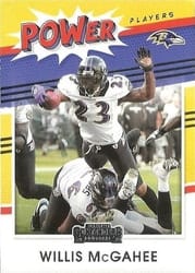 2021 Panini Contenders Power Players Willis McGahee #PP-WMC card