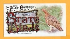 2025 Topps Allen & Ginter State Birds (Minis) Willow Ptarmigan - Alaska #SB-2 card
