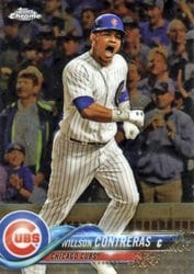 2018 Topps Chrome Base Set Willson Contreras #197 card