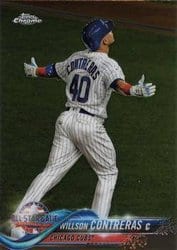 2018 Topps Chrome Update Base Set Willson Contreras #HMT74 card
