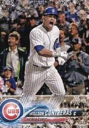 2018 Topps Holiday Base Set Willson Contreras #HMW80 card