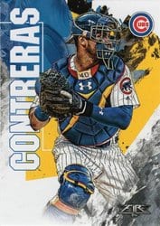 2019 Topps Fire Base Set Willson Contreras #10 card