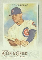2020 Topps Allen & Ginter Base Set Willson Contreras #168 card